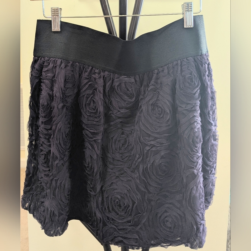 NWT Stoosh Purple Floral Skater Skirt - Size L
